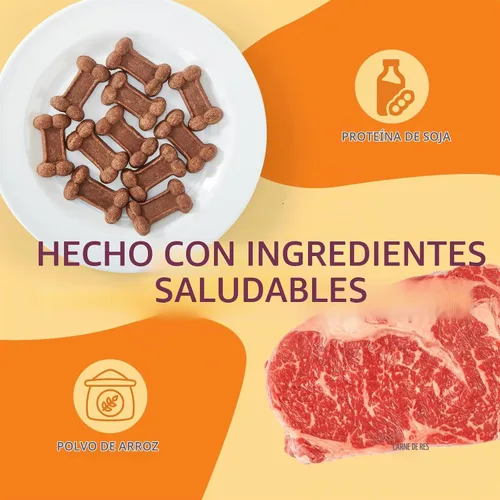 Vista 2 de Jungle Calling - Golosinas suaves para perros mayores de 48 quilates, tiernos carnosos de carne de res de 2 pulgadas, 14.11 onzas Real Beef 1st