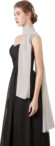 Vista 5 de Chalesmantones de gasa suave para vestidos, accesorios de mujer