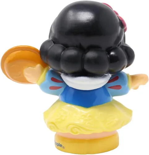 Vista 3 de Pieza de repuesto para el paquete de figuras de princesa Fisher-Price GKG98 ~ Figura de repuesto blanca como la nieve ~ Sosteniendo un pastel ~