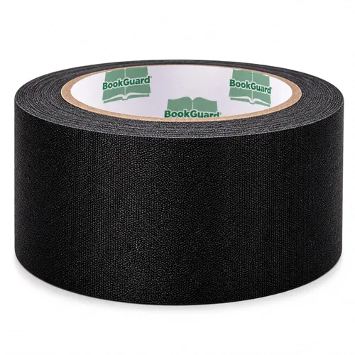 Vista 7 de BookGuard Cinta de reparación de encuadernación de alta calidad de 0.75 pulgadas, rollo de 15 yardas, color negro