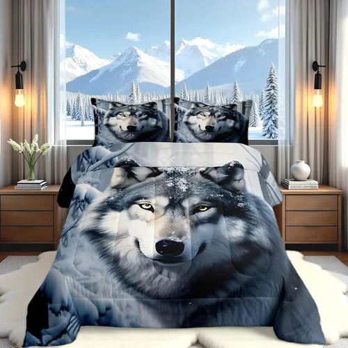 Vista 41 de Castle Fairy Juego de edredón con diseño de gato lindo para niños, tamaño twin, juego de ropa de cama con hojas de flores, luna, noche y cielo