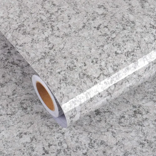 Vista 7 de Livelynine Papel adhesivo de granito para encimera, impermeable, autoadhesivo, papel pintado de mármol, despega y pega, para encimeras de cocina
