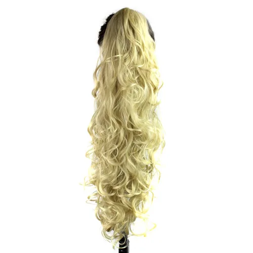 Vista 11 de KUKI - Extensión de cabello sintético largo y rizado de 31 pulgadas, con pinza y mandíbula, 1B