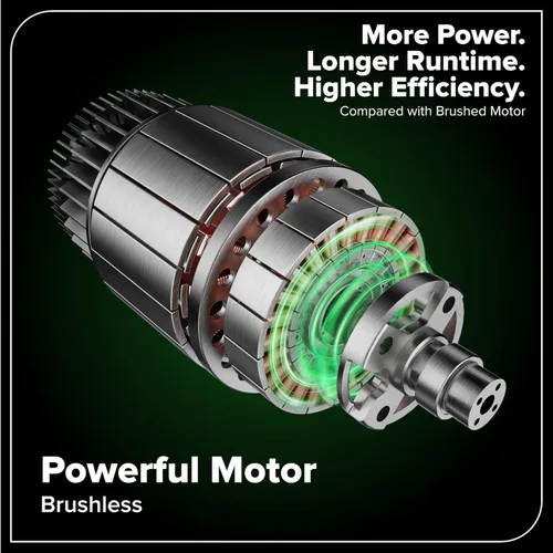 Vista 4 de Greenworks Cortacésped inalámbrico de 40 V y 17 pulgadas, motor sin escobillas, batería de 4.0 Ah y cargador (más de 75 herramientas compatibles)