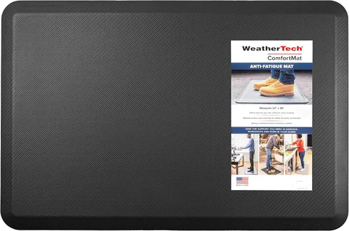 Vista 18 de WeatherTech ComfortMat, Alfombrilla Antifatiga de 61 por 91 Centímetros, Patrón Bordeado, Negro