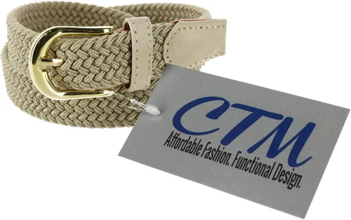 Vista 3 de CTM Cinturón elástico trenzado elástico para mujer
