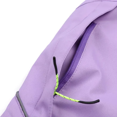 Vista 4 de Chaqueta impermeable con capucha para niños y niñas, rompevientos ligera e impermeable para niños