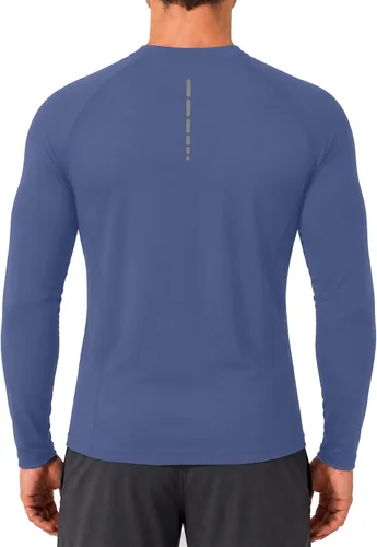 Vista 3 de Roadbox Camisas térmicas de manga larga para hombre, paquete de 2 unidades Blanco/Azul/Gris