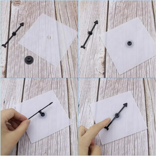 Vista 4 de Lohoee 15 piezas de Spinners transparentes de matemáticas con flecha giratoria para juegos de fiesta y enseñanza