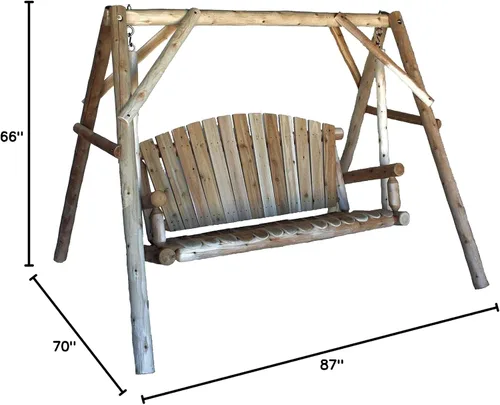 Vista 3 de Lakeland Mills CFU28 - Columpio de cedro para patio al aire libre, 5 pies
