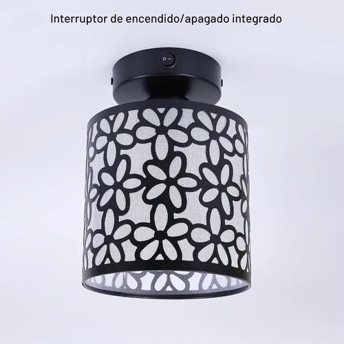 Vista 5 de Lámpara Colgante para Comedor de RV, Incluye 1 Bombilla LED Reemplazable, Luz Interior de 12V para RV con Interruptor, Forma de Flor Enrrollada