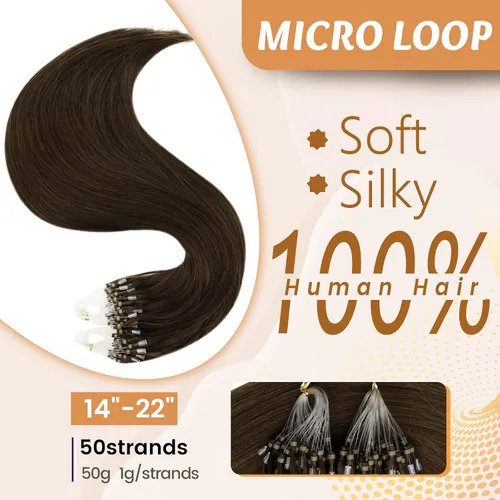 Vista 38 de RUNATURE Extensiones de cabello humano con punta en U, color marrón ceniza a rubio platino