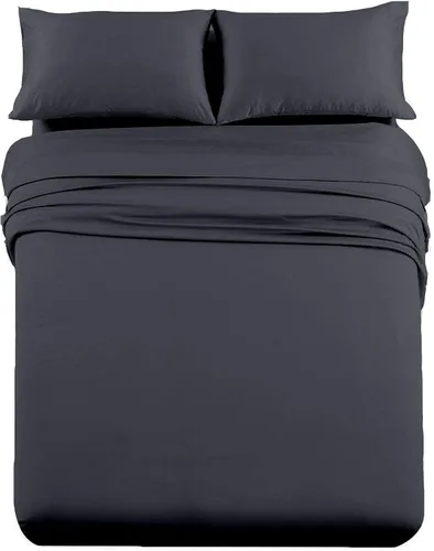 Vista 16 de Cottingon Juego de sábanas de 5 piezas tamaño King dividido para camas dobles ajustables, sábanas de microfibra de lujo suave XL para colchón