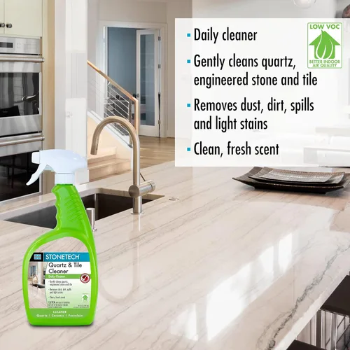 Vista 3 de STONETECH Limpiador de cuarzo y azulejos, botella de spray de 24 oz (24.0 fl oz)