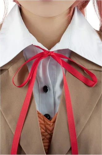 Vista 4 de C-ZOFEK Doki - Disfraz de cosplay de anime, uniforme escolar para mujer, conjunto completo