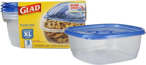 Vista 20 de GladWare Sopa y Ensalada para Uso Diario, Almacenamiento Rectangular Mediano, Estándar, 24 Onzas, Juego de 5