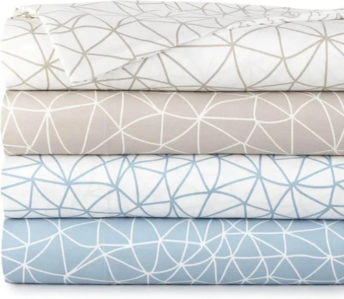 Vista 57 de Southshore Fine Living, Inc. Colección Winter Brush, juego de sábanas de 3 piezas para cama individual, sábana bajera con bolsillo profundo de 14