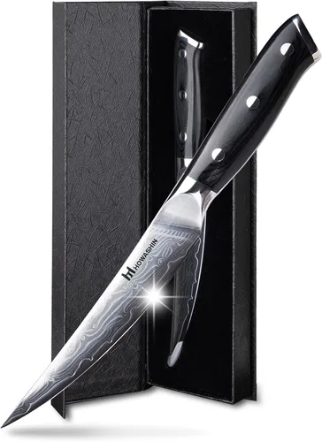 Vista 89 de Cuchillo de chef de 6 pulgadas, cuchillos de cocina, deshuesado de acero inoxidable alemán de alto carbono, cuchillo profesional para carne, aves