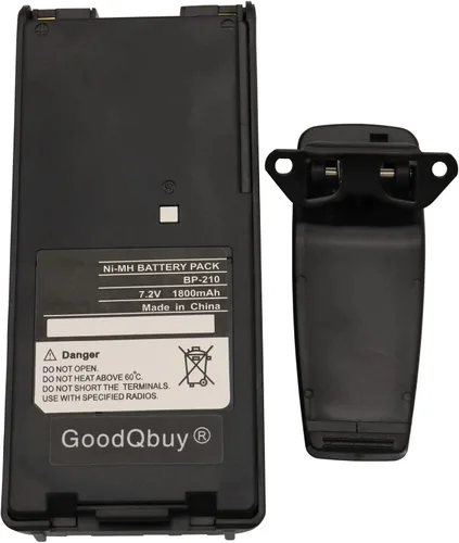 Vista 5 de BP-210 1800mAh Reemplazo de radio bidireccional Ni-MH Batería para radios ICOM BP-209 BP-222 BP-209N BP-210N BP-222N IC-A6 IC-A24 IC-F30GT IC-F30GS