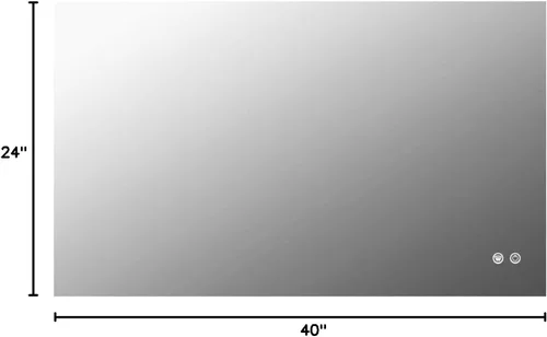 Vista 10 de TETOTE - Espejo retroiluminado para baño con luz, botón táctil regulable y función antivaho (horizontal o vertical)