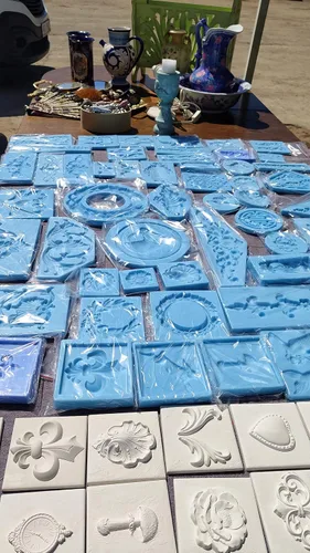 Vista 6 de Silicone Mold Lotus Furniture Applique Lotus Mold Decorative Lotus Resin Onlay Mould Furniture Decor Molding Resin Molds Lotus flower