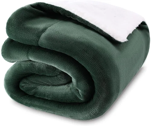 Vista 63 de NANPIPER - Manta de forro polar Sherpa, suave y esponjosa, mantas individuales para sofá, color negro, de 60x80 pulgadas