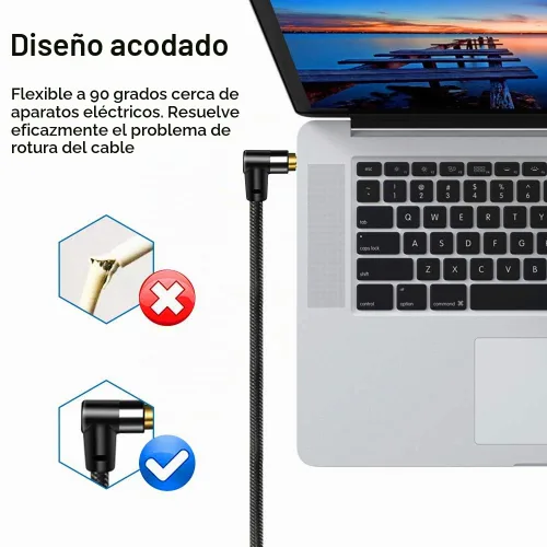 Vista 7 de Cable auxiliar de 0.138 in de 1 pie, cable de audio estéreo trenzado de nailon de 0.138 in macho a macho, adaptador de entrada auxiliar