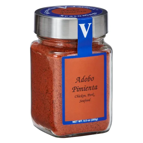Vista 3 de Victoria Taylor's Adobo Pimienta Tarro de 9.0 oz. Añade sabor latino audaz a las comidas caseras. (Adobo Pimienta)