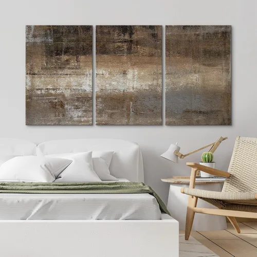 Vista 350 de wall26 Lienzo enmarcado para pared, juego de arte de acuarela pastel, paisaje rural, ilustraciones con formas abstractas, arte moderno, decorativo