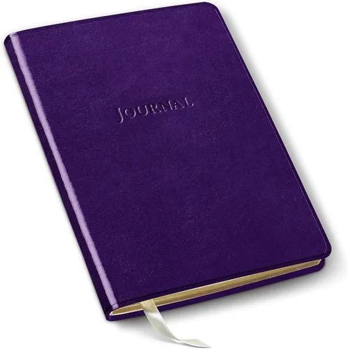 Vista 55 de Diario de cuero Gallery Leather - Elaborado en Maine, EE. UU. - Elegante cuaderno de escritura de cuero con 192 páginas rayadas - Un espacio