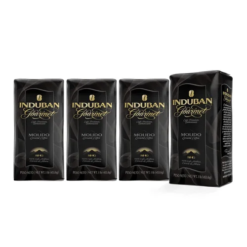 Vista 8 de Induban Gourmet, bolsa de 16 onzas, café molido, tostado medio, café 100% arábica premium de la República Dominicana (paquete de 1)