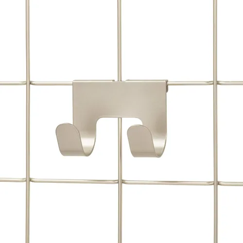 Vista 7 de InterDesign Jayce Sistema de pared metálica, panel de organización modular de rejilla para el almacenamiento adicional en la cocina