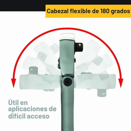 Vista 6 de Titan 11302 Trinquete de cabeza flexible extra larga de 1/2 pulgadas x 24 pulgadas y 36 dientes