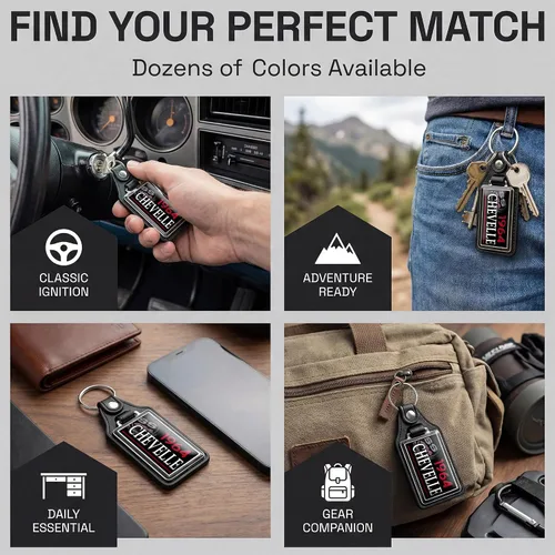 Vista 7 de Brotherhood Llavero de coche para Chevelle - Llavero de modelos clásicos para hombres y mujeres, llavero de regalo