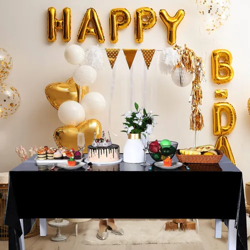 Vista 6 de Irenare 2 hojas de suministros para fiesta de cumpleaños de automóvil, decoraciones de fiesta de carreras, mantel de camino de mesa de carreras