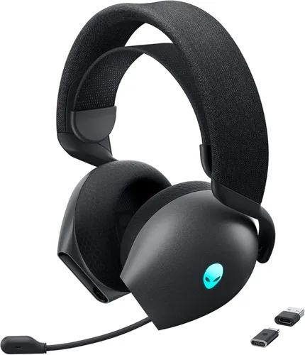 Vista 15 de Alienware AW720H Auriculares inalámbricos para juegos de modo dual - Sonido espacial Dolby Atmos, inalámbrico 2.4 GHz, cable de conector de 0.138