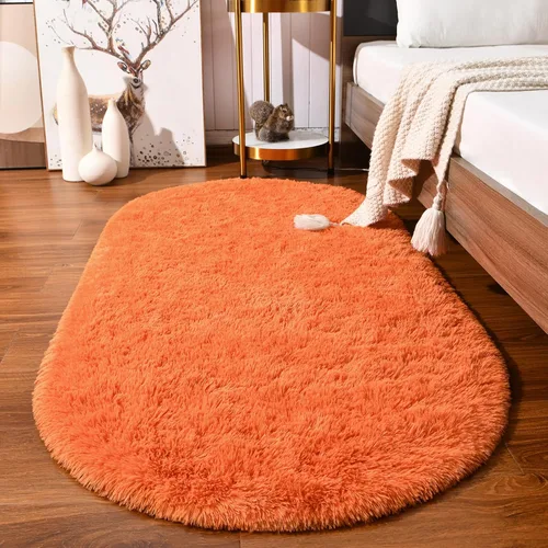 Vista 28 de Softlife Alfombras Esponjosas para Dormitorio, Alfombra de Área Peluda Bonita para Niñas y Niños Habitación de Bebé Decoración del Hogar, 2 x 5 Pies