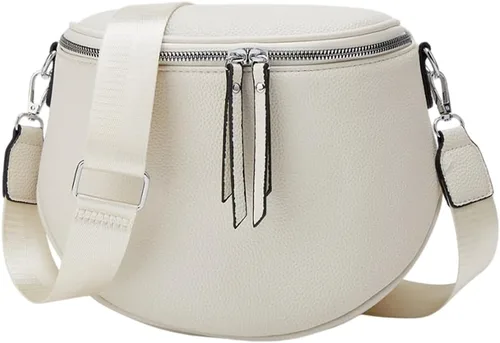 Vista 8 de Large Fanny Pack Crossbody Sling Bags,Crossbody Bags for Women Large Vegan Leather Bum Bag with Coin Purse (Black)