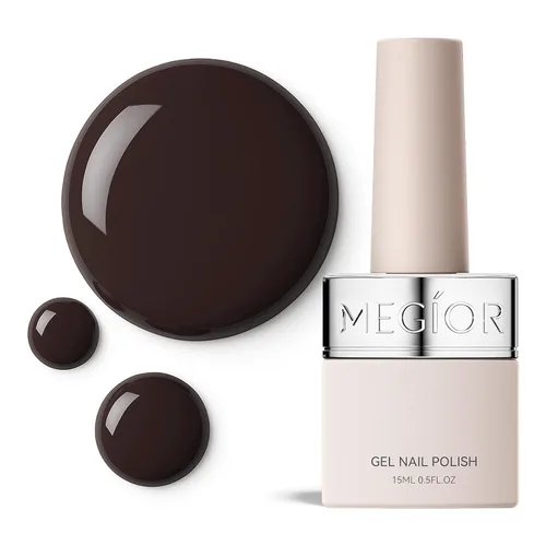 Vista 31 de MEGIOR Esmalte de uñas de gel libre de TPO, 0.5 onzas líquidas, base de gel transparente para remojar la lámpara de uñas LED, capa base de larga