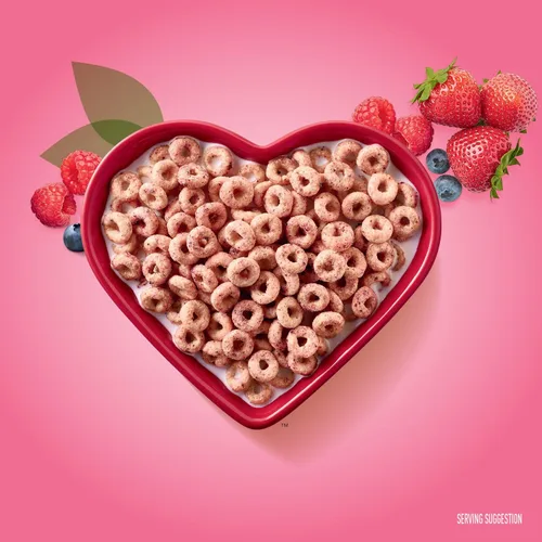 Vista 4 de Cereal de desayuno Very Berry Cheerios sin gluten, caja de 14.5 onzas (paquete de 2)
