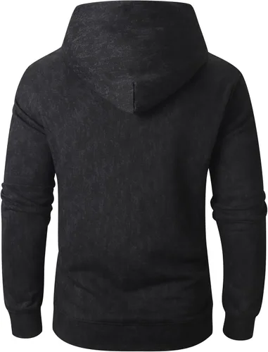 Vista 2 de KLIEGOU Sudadera con capucha de teñido anudado para hombre