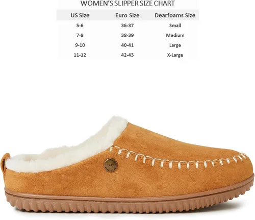 Vista 6 de Dearfoams Alpine Bern - Pantuflas tipo zueco para mujer