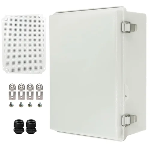 Vista 11 de Caja Eléctrica Impermeable para Exteriores Caja de Conexiones Resistente a la Intemperie IP67 Carcasa de Plástico ABS Caja de Proyecto para Gris