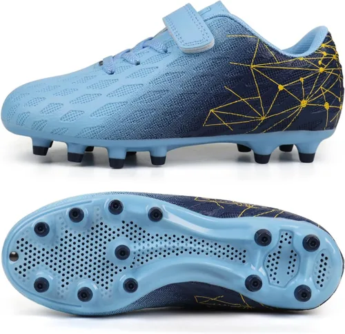 Vista 3 de brooman Zapatos deportivos de fútbol para niños y niñas, para exteriores