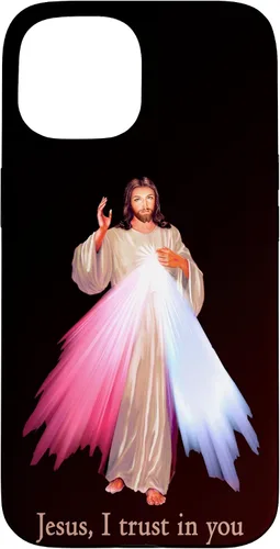 Vista 6 de Funda para iPhone 13 Pro Max Jesús con la que confío en ti Divina Misericordia Misericordiosa Jesús