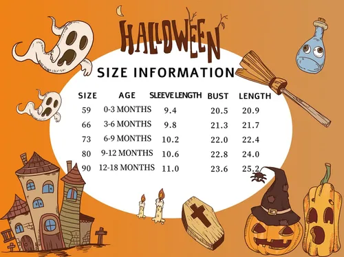 Vista 7 de FANCYINN Mameluco de manga larga con capucha para bebé de Halloween de 3 a 18 meses