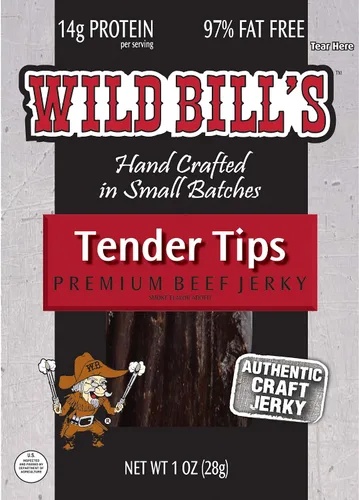 Vista 7 de Wild Bill's Carne Seca de Res Ahumada con Hickory del Frasco Paquete de 2 Onzas (3 unidades)