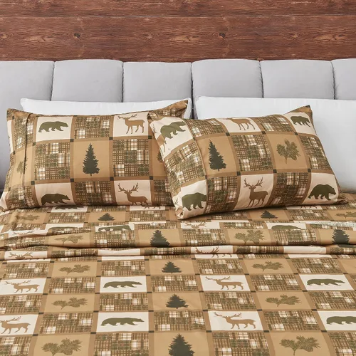 Vista 8 de Juego de sábanas de microfibra con rayas de 3 piezas tamaño individual - Sábanas y fundas de almohada de ropa de cama ultra suaves y cepilladas