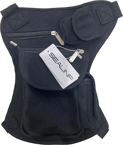 Vista 7 de SEALINF Riñonera de lona Riñonera Racing Drop Leg Bag Motocicleta Bolsa al aire libre