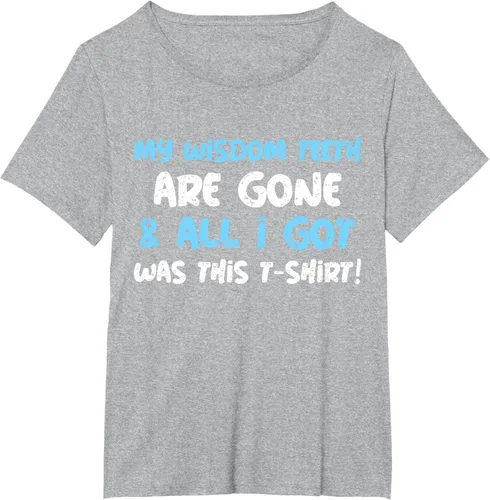 Vista 40 de My Wisdom Teeth Are Gone! Camiseta divertida de muelas del juicio, Negro